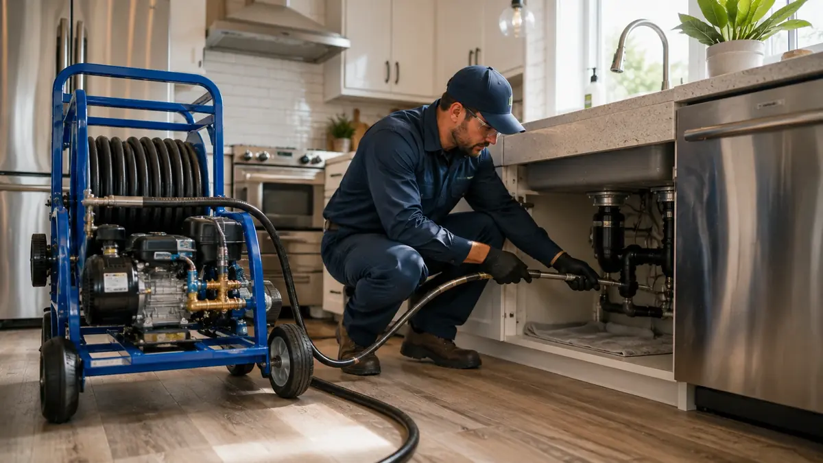 Kitchen Drain Hydro Jetting in Cerritos